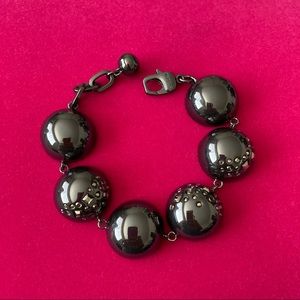 ST. John Bracelet | Gunmetal Color | Size Long 9" | Excellent Condition